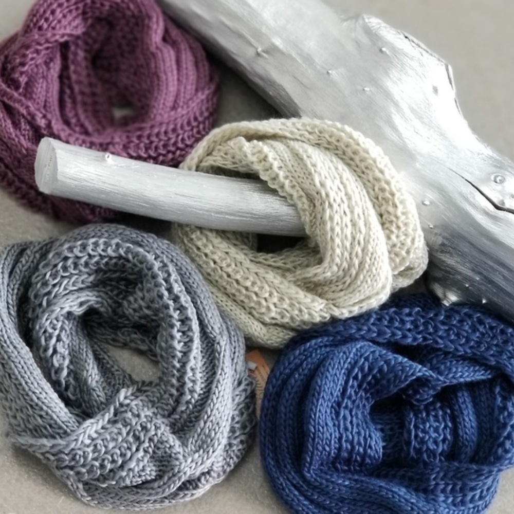 Cream Beige Infinity Scarf - Gift Idea - Picture 2 of 4